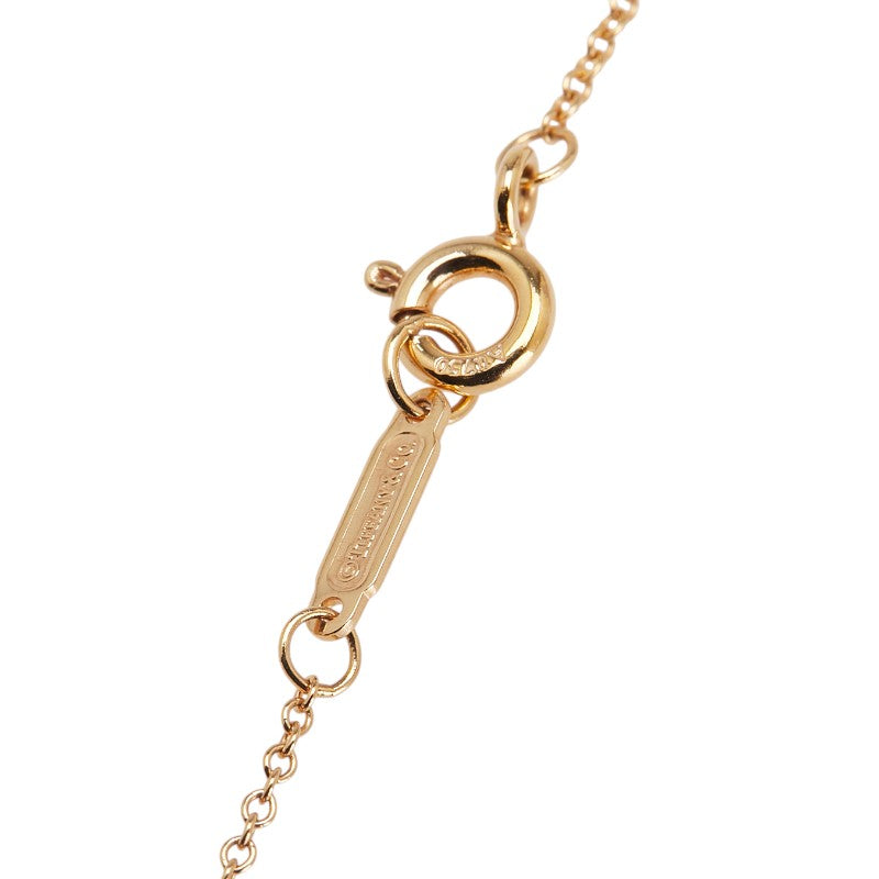 ティファニー K18YG イエローゴールド ダイヤ アトラス 4P ペンダントネックレス レディース TIFFANY&Co. 【中古】