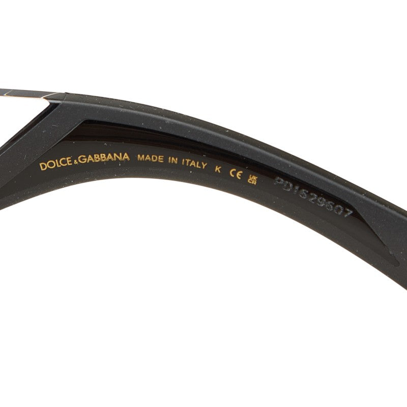 ドルチェアンドガッバーナ DGロゴ サングラス DG6172 ブラック プラスチック メンズ DOLCE&GABBANA 【中古】