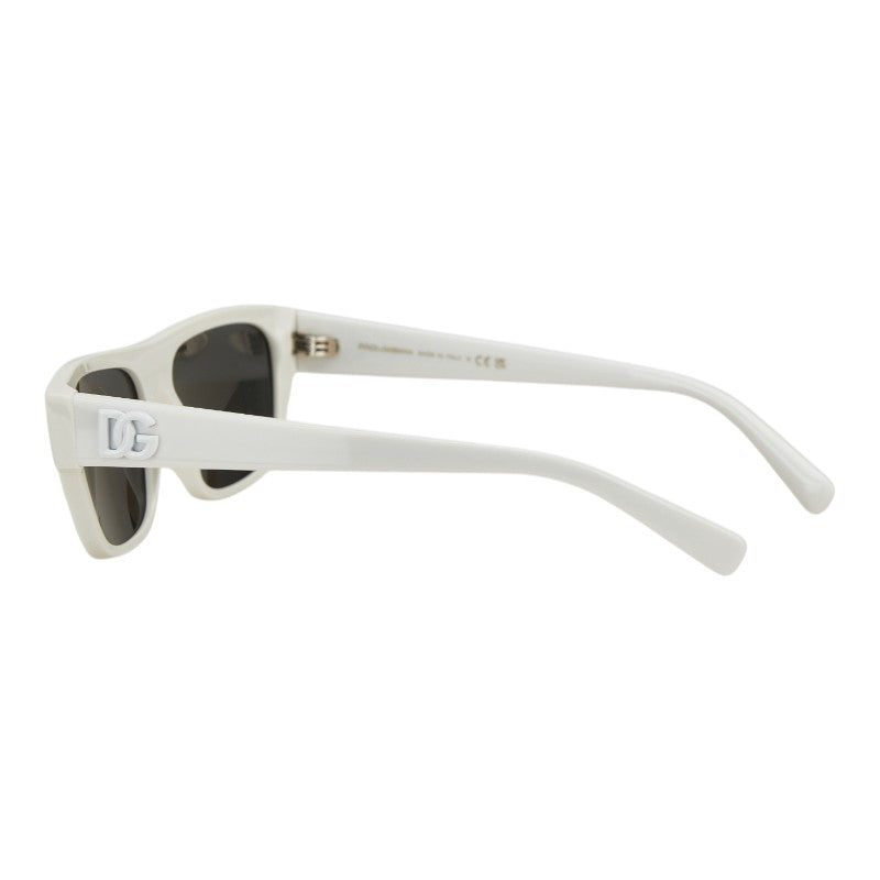 ドルチェアンドガッバーナ DGロゴ サングラス DG4455 ホワイト プラスチック メンズ DOLCE&GABBANA 【中古】