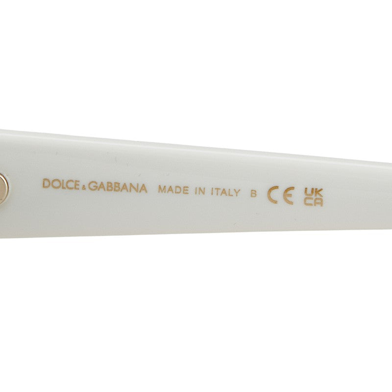 ドルチェアンドガッバーナ DGロゴ サングラス DG4455 ホワイト プラスチック メンズ DOLCE&GABBANA 【中古】