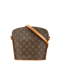 ルイ ヴィトン モノグラム ドルーオ 斜め掛け ショルダーバッグ M51290 ブラウン PVC レザー レディース LOUIS VUITTON 【中古】