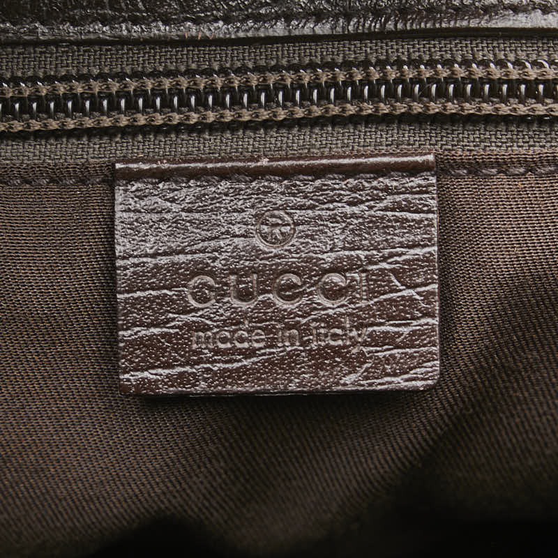 グッチ GGスプリーム トートバッグ ハンドバッグ 131219 ベージュ ブラウン PVC レザー レディース GUCCI 【中古】