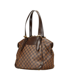 ルイ ヴィトン ダミエ ヴェローナPM ハンドバッグ N41117 ブラウン PVC レザー レディース LOUIS VUITTON 【中古】