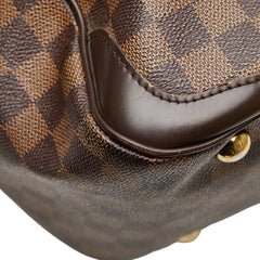 ルイ ヴィトン ダミエ ヴェローナPM ハンドバッグ N41117 ブラウン PVC レザー レディース LOUIS VUITTON 【中古】