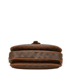 バリー ロゴ ショルダーバッグ ブラウン PVC レザー レディース BALLY 【中古】