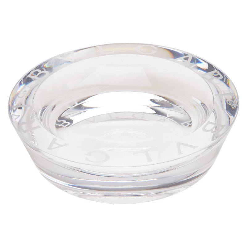 ブルガリ × ローゼンタール ブルガリブルガリ 円型 灰皿 クリア ガラス メンズ BVLGARI 【中古】