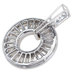 K18WG ホワイトゴールド ダイヤD3.50ct ペンダントトップ レディース 【中古】