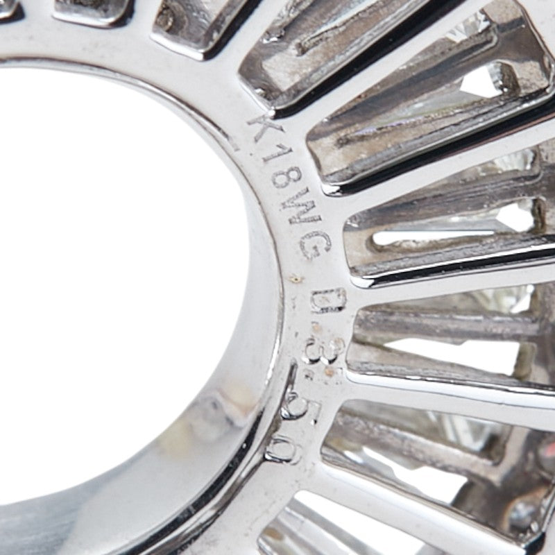 K18WG ホワイトゴールド ダイヤD3.50ct ペンダントトップ レディース 【中古】
