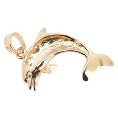 K14YG イエローゴールド ダイヤ イルカ ドルフィン ペンダントトップ レディース 【中古】