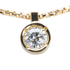 K18YG イエローゴールド ダイヤ0.517ct ネックレス レディース 【中古】