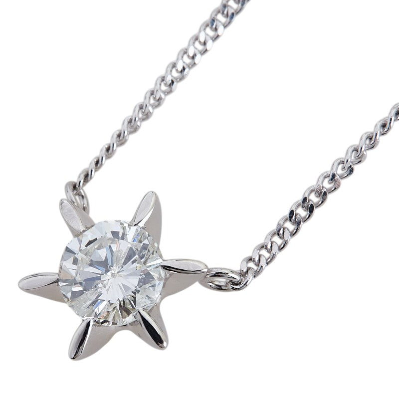 Pt900 プラチナ Pt850 プラチナ ダイヤ1.545ct ネックレス レディース 【中古】
