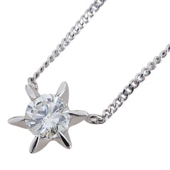 Pt900 プラチナ Pt850 プラチナ ダイヤ1.545ct ネックレス レディース 【中古】