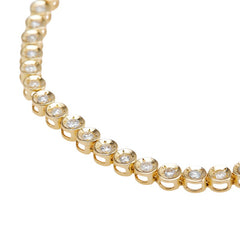 K18YG イエローゴールド ダイヤ1.00ct ブレスレット レディース 【中古】