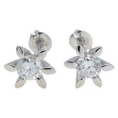 Pt900 プラチナ ダイヤ0.30ct ピアス レディース 【中古】