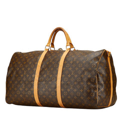 ルイ ヴィトン モノグラム キーポル バンドリエール 60 ボストンバッグ ショルダーバッグ 2WAY M41412 ブラウン PVC レザー レディース LOUIS VUITTON 【中古】