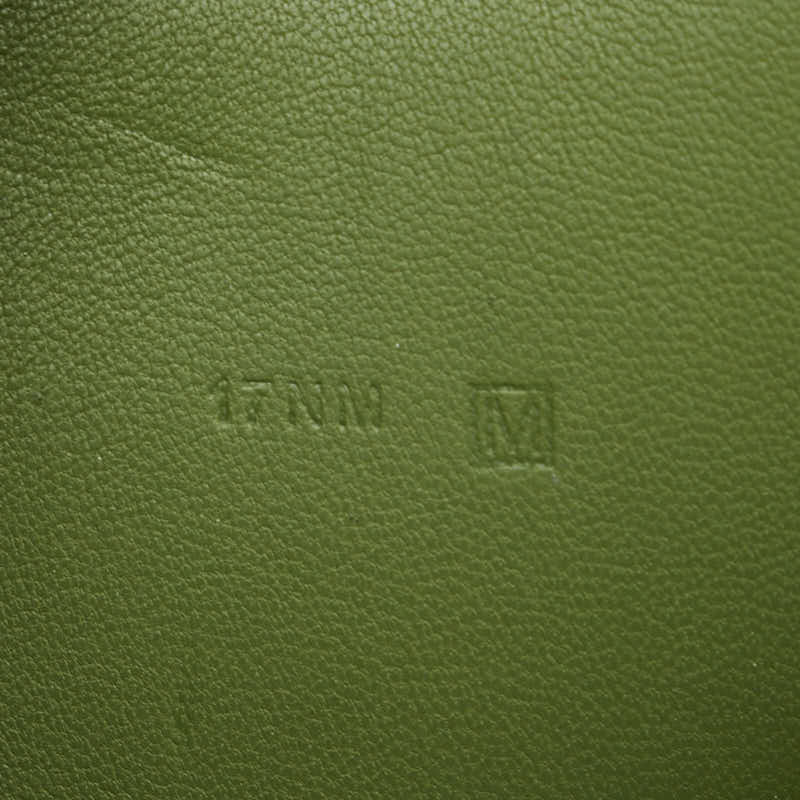 エルメス ドゴンGM 二つ折り財布 グリーン系 スイフト レディース HERMES 【中古】