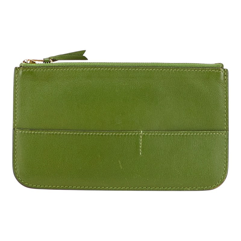 エルメス ドゴンGM 二つ折り財布 グリーン系 スイフト レディース HERMES 【中古】