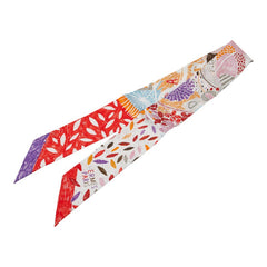 エルメス ツイリー CHACUN FAIT SON NID それぞれの巣作 スカーフ ホワイト マルチカラー レディース HERMES 【中古】