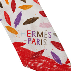 エルメス ツイリー CHACUN FAIT SON NID それぞれの巣作 スカーフ ホワイト マルチカラー レディース HERMES 【中古】