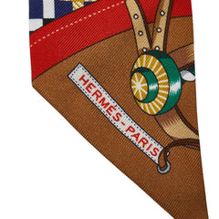 エルメス ツイリー Les Voitures Nouvelles 馬車の変遷 スカーフ ホワイト マルチカラー レディース HERMES 【中古】