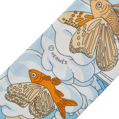 エルメス ツイリー Sur Mon Nuage 私の雲 スカーフ ベージュ マルチカラー レディース HERMES 【中古】