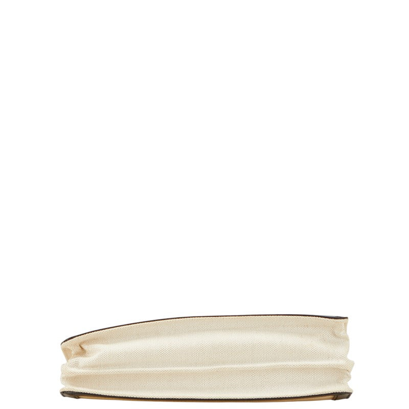 バレンシアガ ネイビー ポシェット ショルダーバッグ 339937 ベージュ ブラック キャンバス レザー レディース BALENCIAGA 【中古】