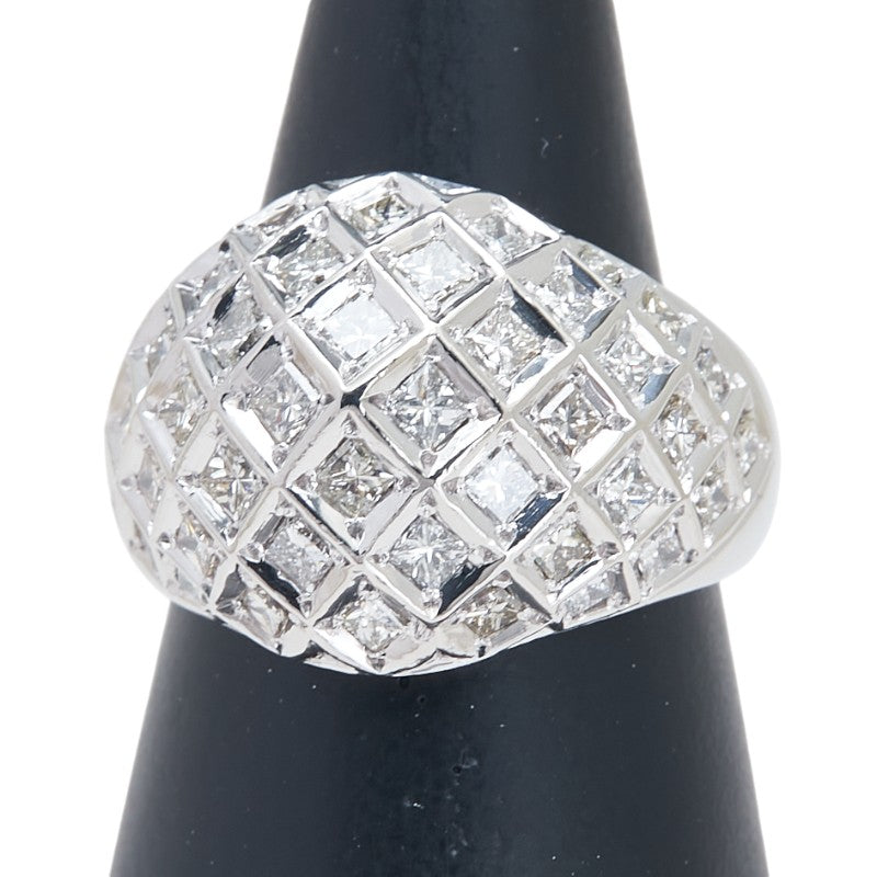 Pt900 プラチナ ダイヤ2.00ct リング 指輪 レディース 17号 【中古】