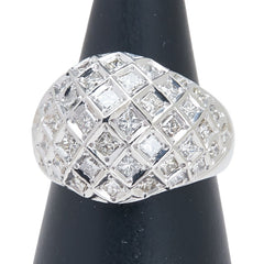 Pt900 プラチナ ダイヤ2.00ct リング 指輪 レディース 17号 【中古】