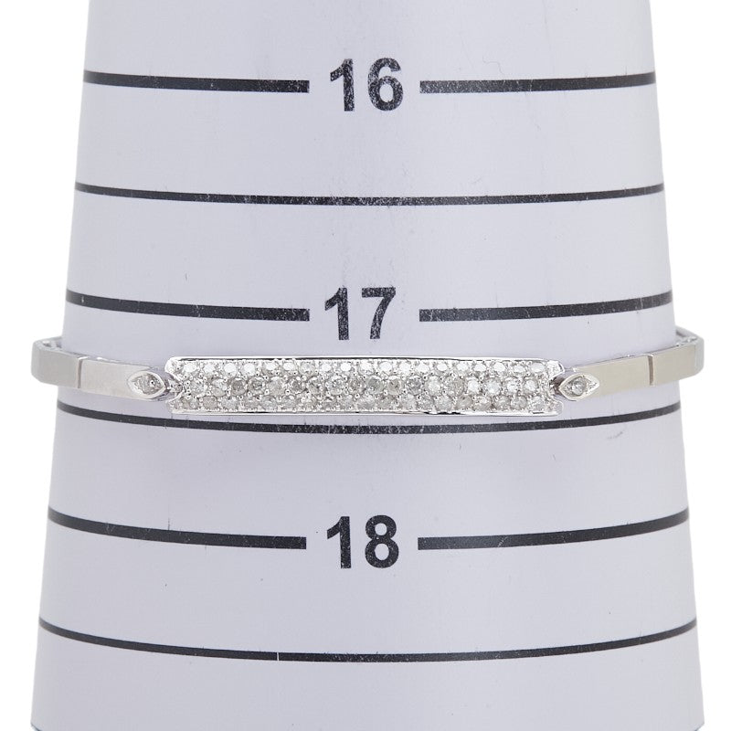 K18WG ホワイトゴールド ダイヤD1.00ct ブレスレット レディース 【中古】