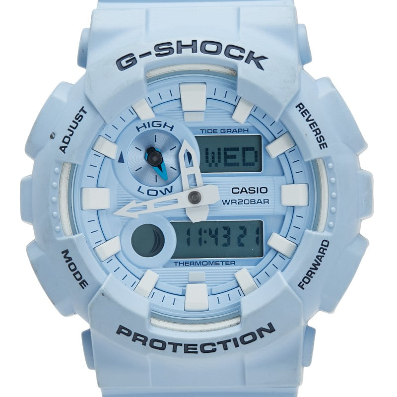 カシオ G-SHOCK G-LIDE 腕時計 GAX-100CSA クオーツ ブルー文字盤 樹脂系 ラバー メンズ CASIO 【中古】