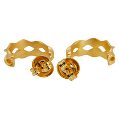 周大福 K24YG イエローゴールド ピアス レディース Chow Tai Fook 【中古】