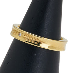 ティファニー K18YG イエローゴールド ダイヤ0.02ct 1837 ナローリング リング 指輪 レディース TIFFANY&Co. 12.5号 【中古】