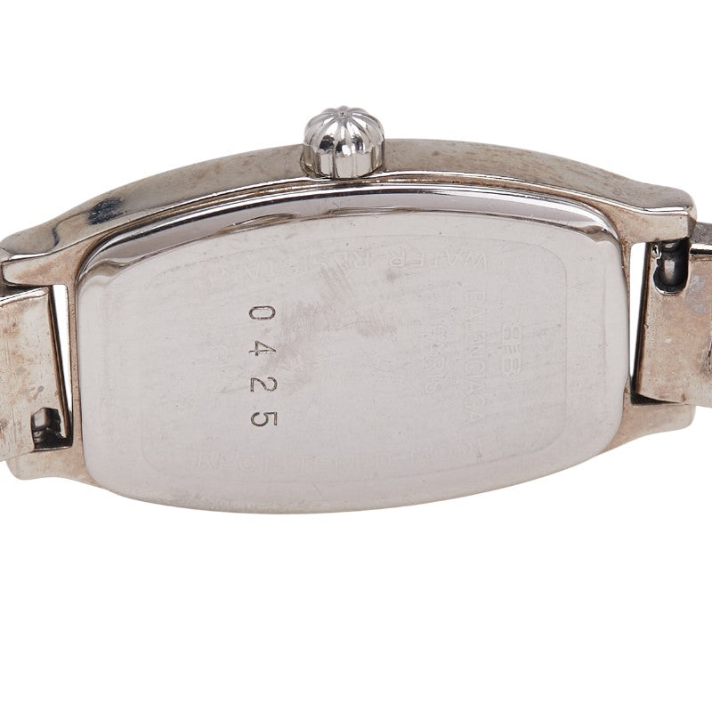バレンシアガ バングルウォッチ クオーツ ピンク文字盤 ステンレススチール レディース BALENCIAGA 【中古】