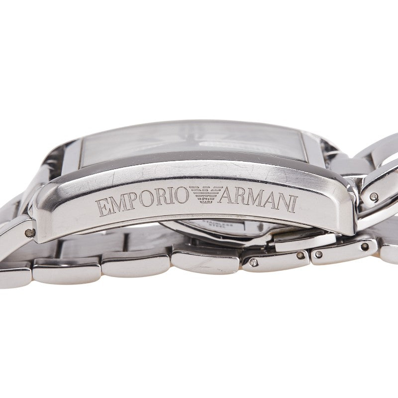 アルマーニ 腕時計 AR-1607 クオーツ シルバー文字盤 ステンレススチール メンズ ARMANI 【中古】