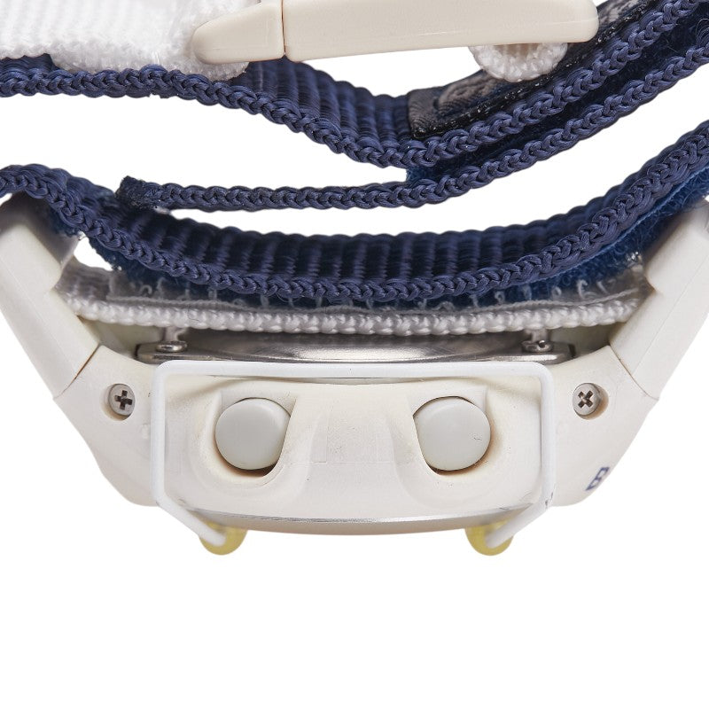 カシオ ラバーズコレクション Baby-G 腕時計 BG-097 クオーツ ホワイト文字盤 ナイロン レディース CASIO 【中古】