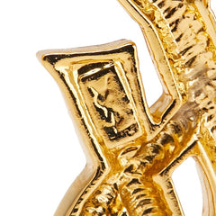 サンローラン YSL ブローチ ゴールド メッキ レディース SAINT LAURENT 【中古】