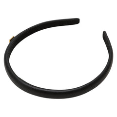 フェンディ カチューシャ ヘアバンド ヘアアクセサリー ブラック レザー レディース FENDI 【中古】