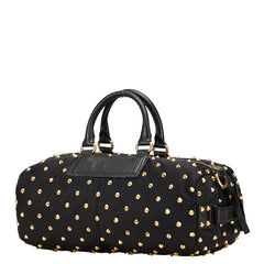 ジバンシー スタッズ ハンドバッグ ショルダーバッグ 2WAY ブラック ナイロン レザー レディース Givenchy 【中古】