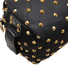 ジバンシー スタッズ ハンドバッグ ショルダーバッグ 2WAY ブラック ナイロン レザー レディース Givenchy 【中古】