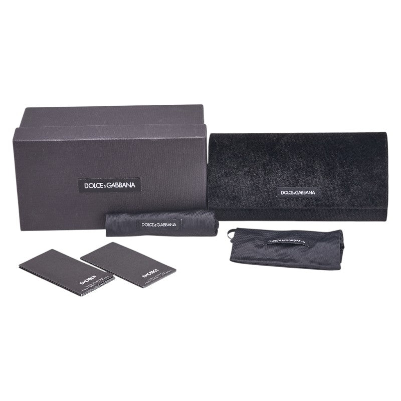 ドルチェアンドガッバーナ ラウンド サングラス DG6105 ブルー プラスチック レディース DOLCE&GABBANA 【中古】