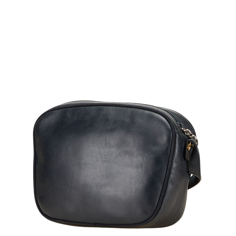 サルヴァトーレフェラガモ ヴァラ ショルダーバッグ ブラック レザー レディース Salvatore Ferragamo 【中古】