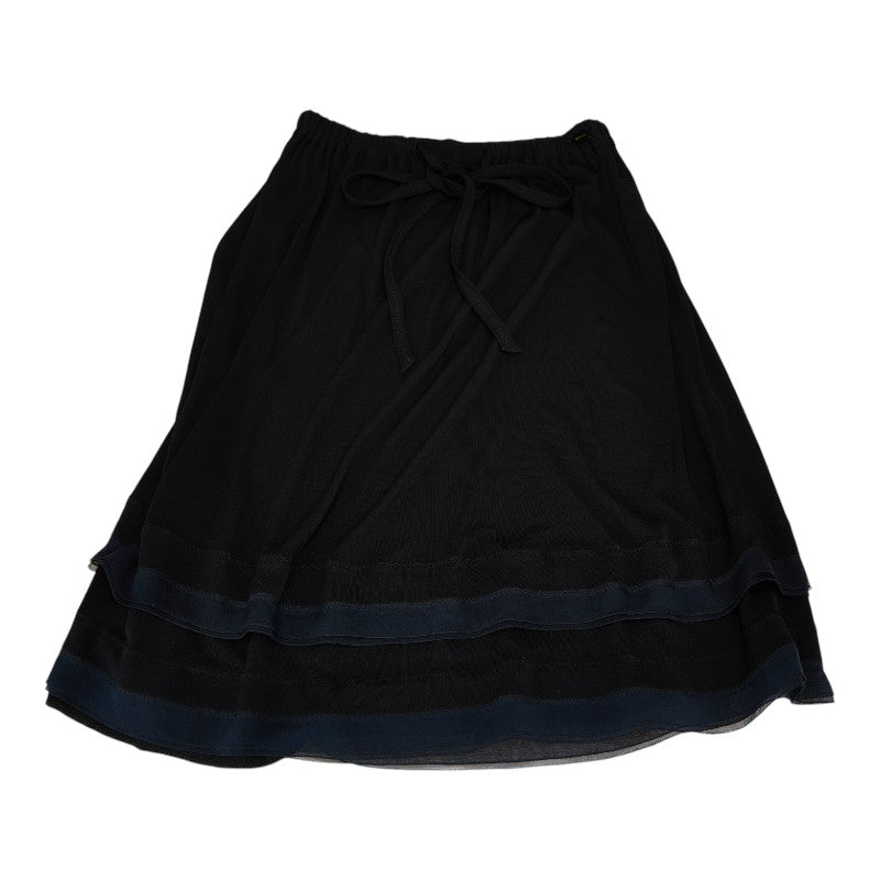 シャネル スカート ひざ丈 サイズ：36 P19038V09106 ブラック レーヨン レディース CHANEL 【中古】