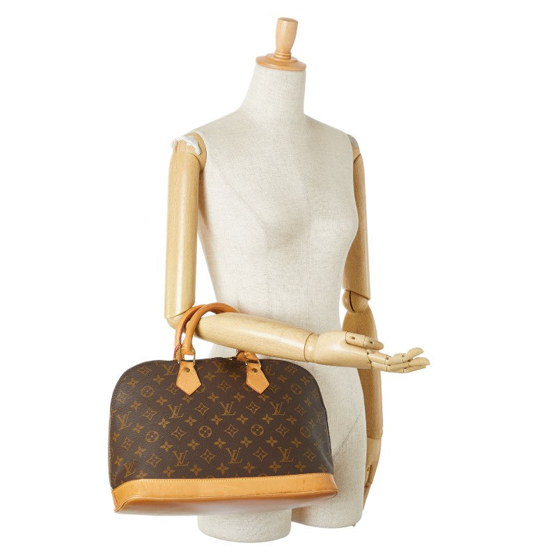ルイ ヴィトン モノグラム アルマPM ハンドバッグ M51130 ブラウン PVC レザー レディース LOUIS VUITTON 【中古】