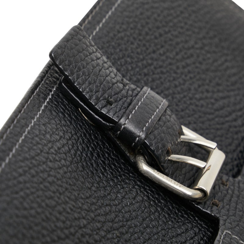 ジバンシー ロゴ セカンドバッグ ブラック レザー レディース Givenchy 【中古】