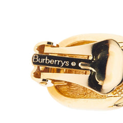バーバリー チェック柄 イヤリング ゴールド マルチカラー メッキ レディース BURBERRY 【中古】