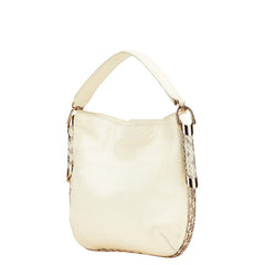 ジミーチュウ ハンドバッグ ショルダーバッグ アイボリー レザー パイソン レディース JIMMY CHOO 【中古】