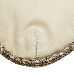 ジミーチュウ ハンドバッグ ショルダーバッグ アイボリー レザー パイソン レディース JIMMY CHOO 【中古】