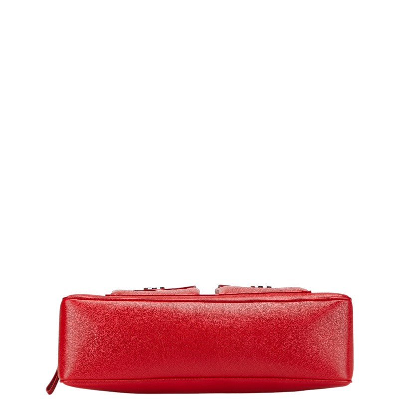 ブルガリ ブルガリブルガリ ハンドバッグ レッド レザー レディース BVLGARI 【中古】