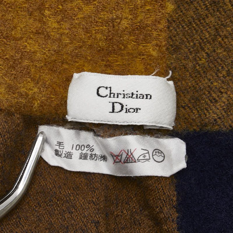 ディオール ストール ショール マルチカラー ウール レディース Dior 【中古】