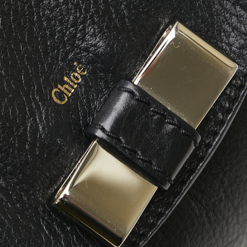 クロエ リリィ ショルダーバッグ ハンドバッグ 2WAY 3P0508 ブラック レザー レディース Chloe 【中古】